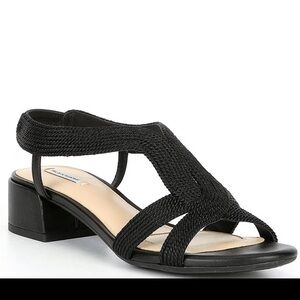 Meera Braided Rope Block Heel Dress Sandals